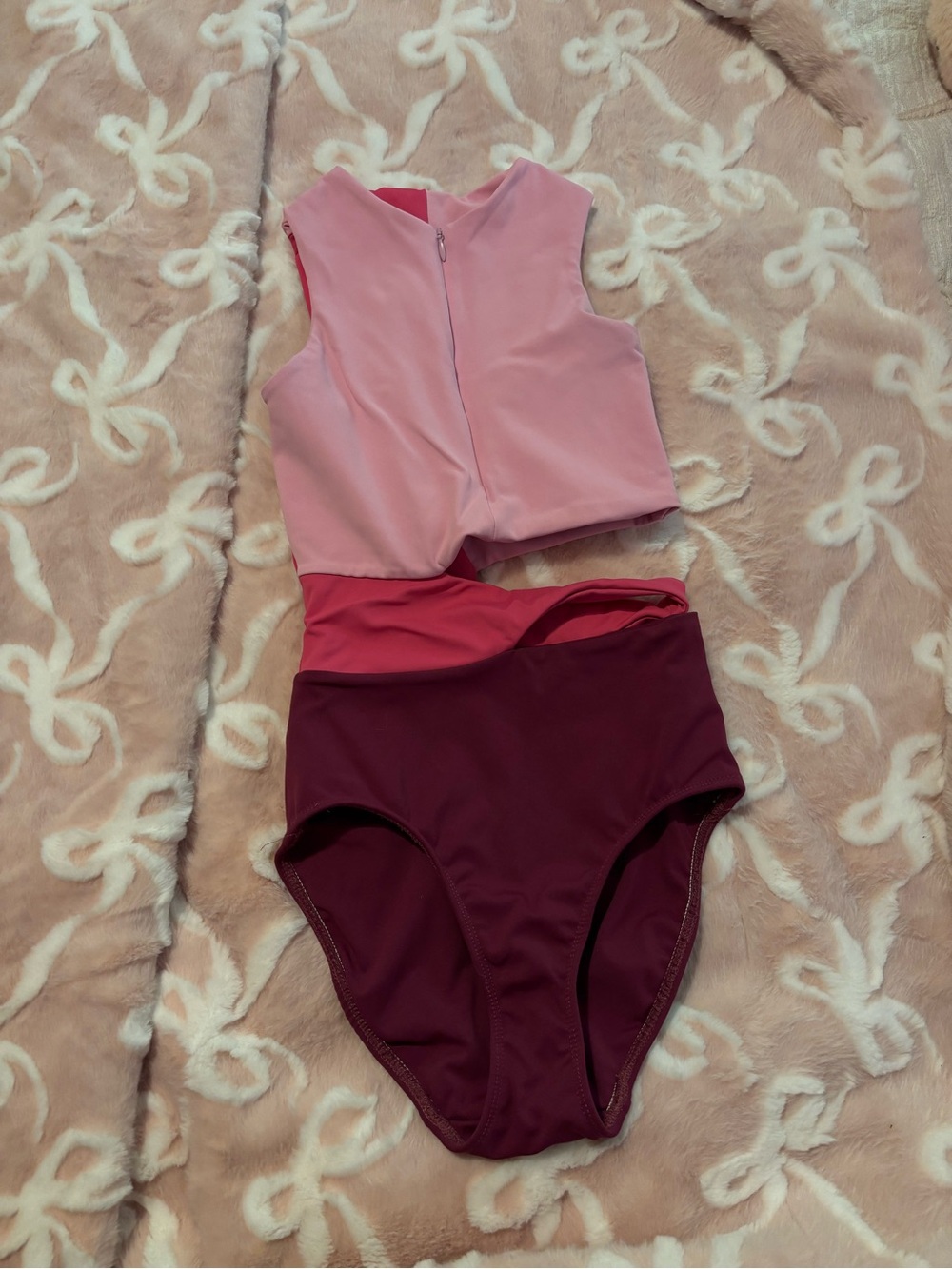 Two-Tone Pink Leotard Five The Label